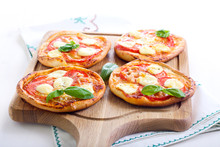 Tomato And Mozzarella Mini Pizzas