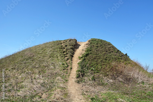 Fotografie, Obraz Burial mound- the place, as a legend says, where is the Prophetic Oleg Funeral
