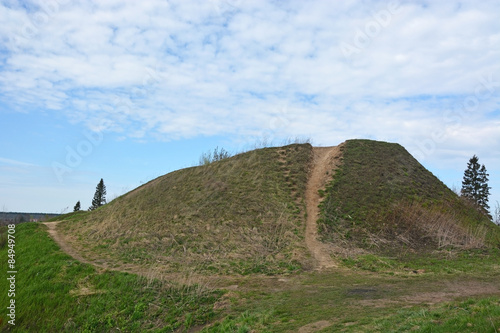 Fotografie, Obraz Burial mound- the place, as a legend says, where is the Prophetic Oleg Funeral