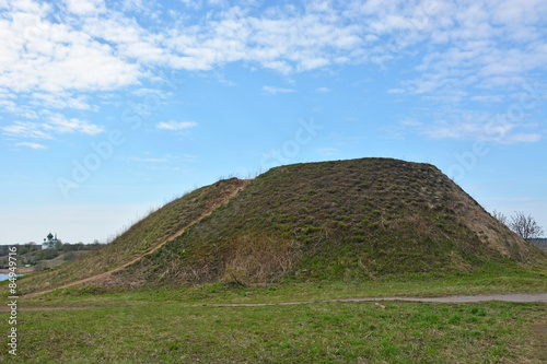 Fotografie, Obraz Burial mound- the place, as a legend says, where is the Prophetic Oleg Funeral
