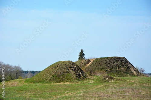 Fotografie, Obraz Burial mound- the place, as a legend says, where is the Prophetic Oleg Funeral