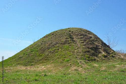 Fotografie, Obraz Burial mound- the place, as a legend says, where is the Prophetic Oleg Funeral