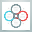 © olliethedesigner - Abstract 4 Circle Ribbon Infographic 1