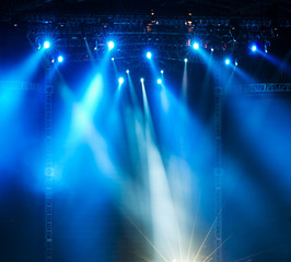 Vector Stage Spotlight with Laser rays