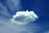Fototapeta Na sufit - blue sky with cloud closeup