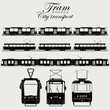 tram vector city transport