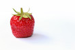 Strawberry close up on a white background