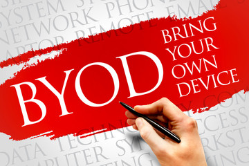 Poster - byod acronym word cloud concept