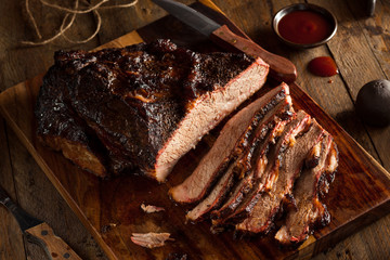 Homemade Smoked Barbecue Beef Brisket