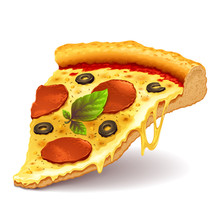 Cheesy Pizza Slice