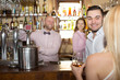 © JackF - Bartender entertaining guests