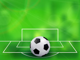 Fototapeta Sport - Abstract soccer football