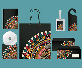 Tribal design stationary set