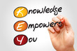 Knowledge Empowers You (KEY), business concept acronym