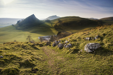 Wall Mural - Stunning landscape of Chrome Hill and Parkhouse Hill in Peak Dis