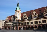 Fototapeta Psy - Altes Rathaus Leipzig