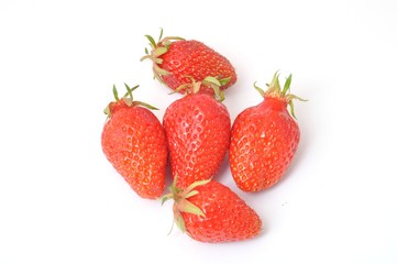 strawberry on a white background