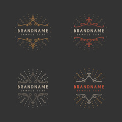 Wall Mural - set of vector vintage labels, logotypes, insignias, badges for your business