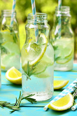 Citrus fizz with rosemary.