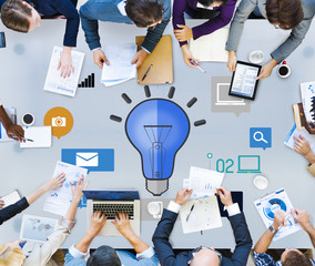 Poster - Ideas Innovation Creativity Knowledge Inspiration Vision Concept