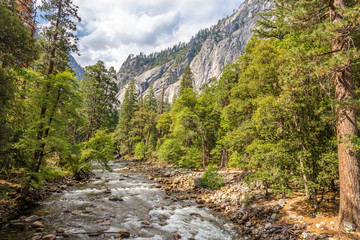 Merced river in Yosemite National Park