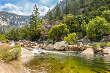 Wall Mural - Merced river in Yosemite National Park