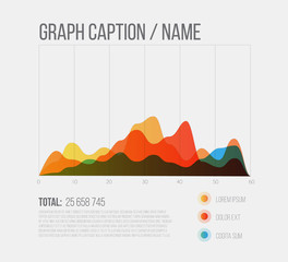 Poster - vector flat design infographics statistics graph