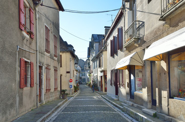 Naklejka na meble Old Bearn style buildings in the French town