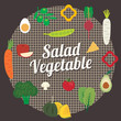 Salad Vegetable Set, Vector illustration