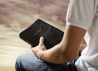 Wall Mural - Bible, Praying, Men.