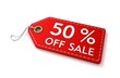 © frender - 50 percent off sale tag