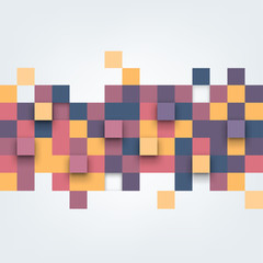 Poster - Illustration of abstract texture with squares.