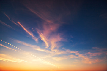 sunset dramatic sky clouds