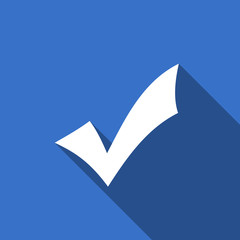 Poster - accept flat icon check sign