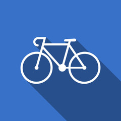 Poster - bicycle flat icon bike sign