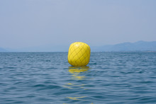 Yellow Buoy For Regatta