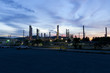 © bennnn - oil refinery plant at twilight