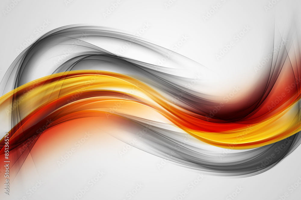 Awesome Colorful Waves Abstract Background - obrazy, fototapety, plakaty 