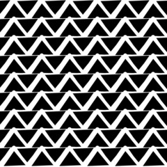 Leinwandbilder - Repeatable pattern with wavy, zigzag lines. (editable vector)