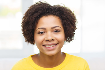 Poster - happy african american young woman face