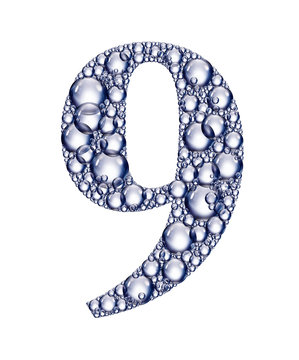 number nine bubbles