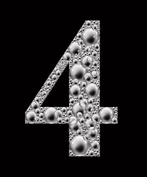 figure 4 bubble font