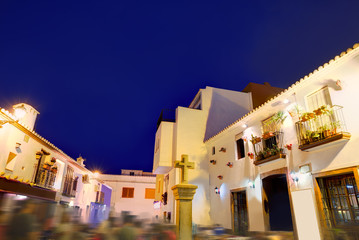 Wall Mural - Denia old village sunset dusk in Alicante Spain