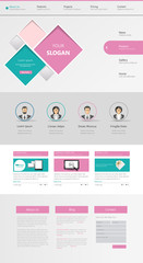 Canvas Print - website design template vector eps 10