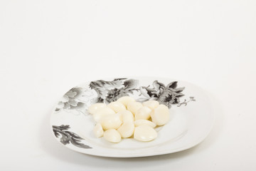 Garlic in a plate  