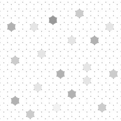 White hexagons abstract background