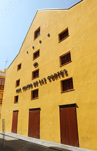 Poster Teatro de las Cortes, Cortes de Cádiz, San Fernando, provincia de Cádiz, Andaluc