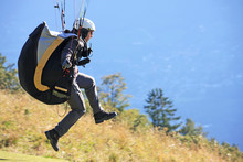 Paraglider Launching