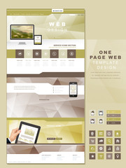 Canvas Print - abstract concept one page website design