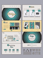 Canvas Print - cozy one page website design template